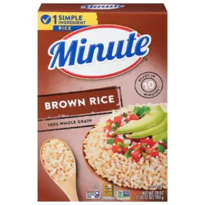 Minute Instant Brown Rice | 100% Whole Grain Rice | Gluten Free | 28 Ounce | Single