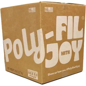 Poly-Fil Premium Polyester Fiber Fill by Fairfield | 5 Pound Box | Single | 5 lb | 5 lbs