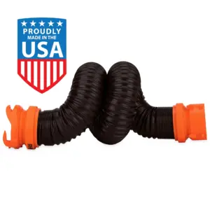 Camco Rhinoflex 5ft RV Sewer Hose Extension Kit with Swivel Fitting (39765) | Single | 5'