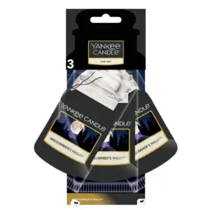 Yankee Candle Car Jar Classic Car Air Freshener | Midsummer's Night (3-Pack)
