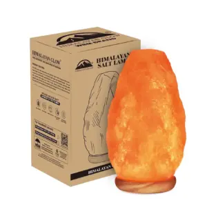 Himalayan Glow Pink Salt Lamp | 15W Incandescent Bulb with Dimmer Switch | 5 x 9 inches | 5-7 lbs