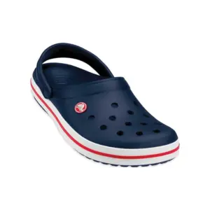 Crocs Unisex Crocband Clog Sandals | Navy/Red | Men 12
