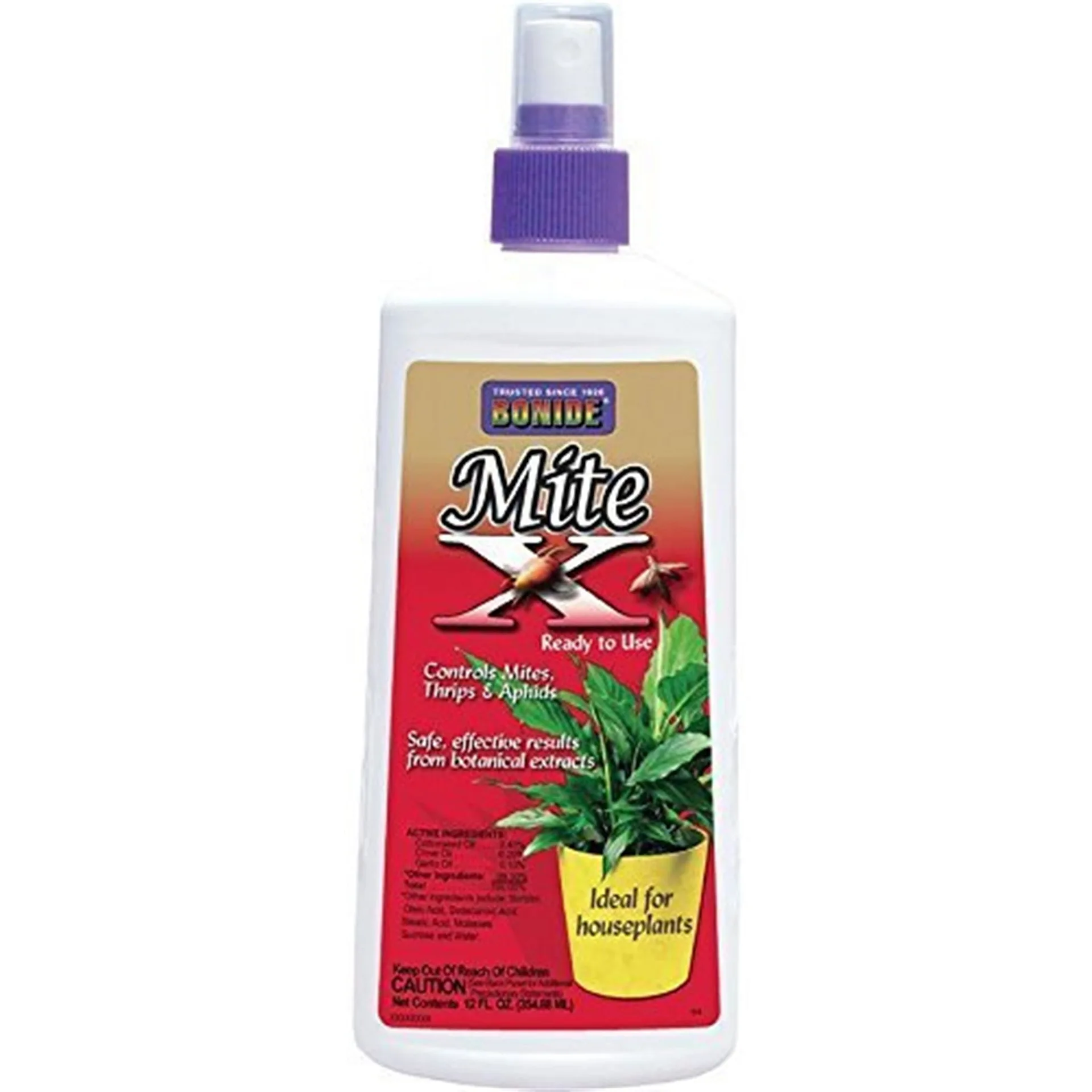 Bonide 114 Mite-X Ready to Use Houseplant Insect Killer | 12-Ounce