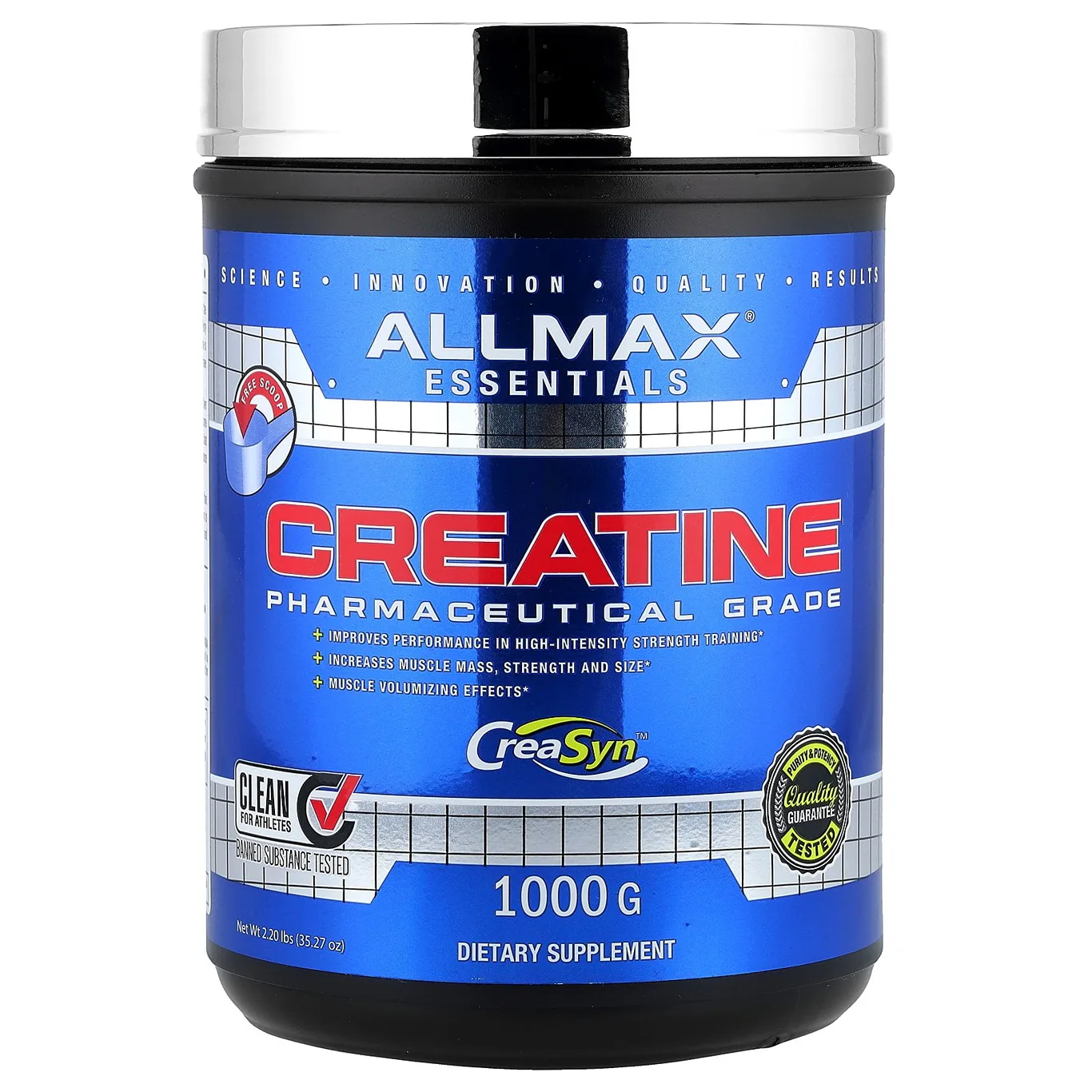 ALLMAX Creatine | Pharmaceutical Grade | Unflavored | 2.2 lbs (1,000 g) | 35.27 Ounce (1000 g)