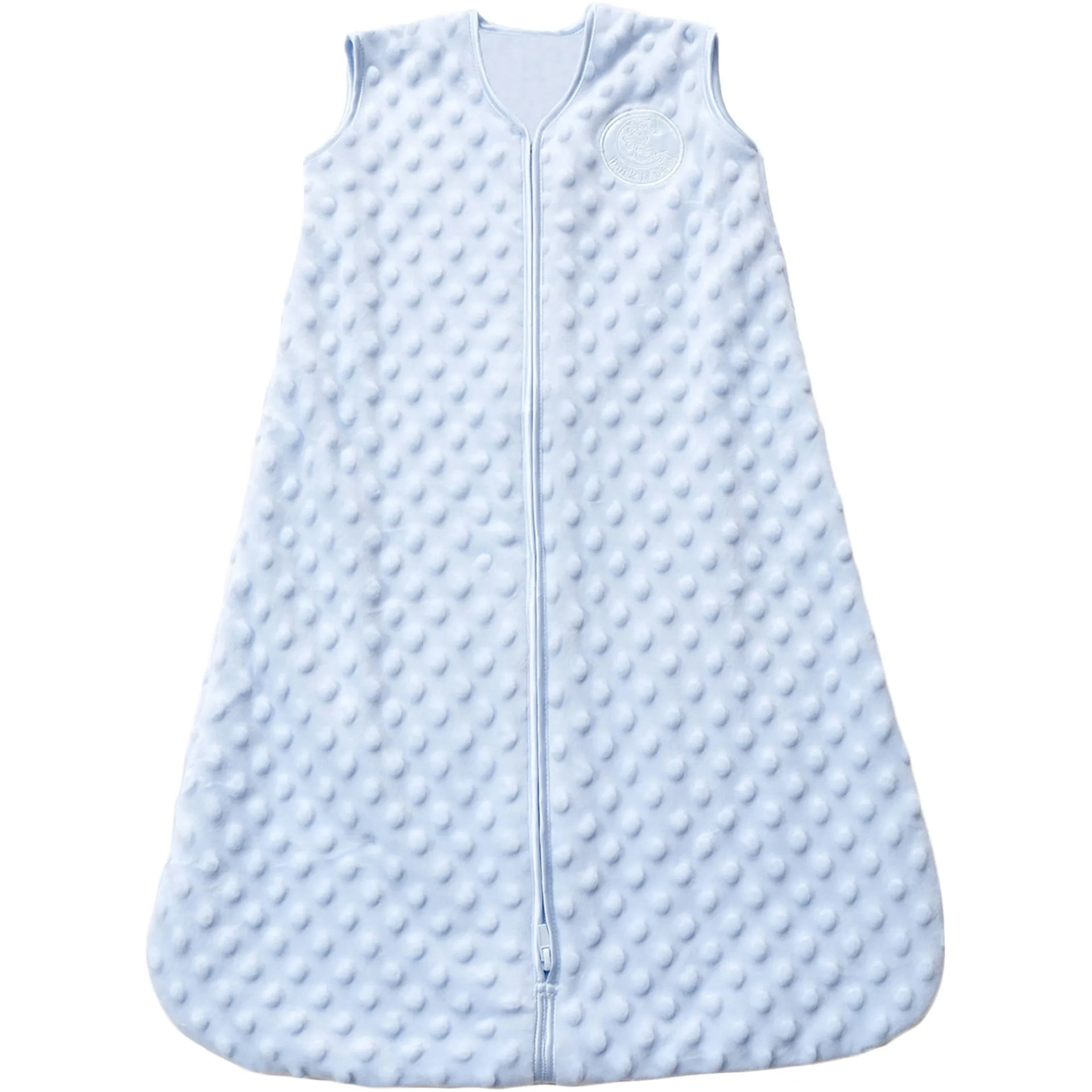 Halo Sleepsack Wearable Blanket | Plushy Dots Velboa | Blue | Boys | Infant | Medium | 6-12 Months | M