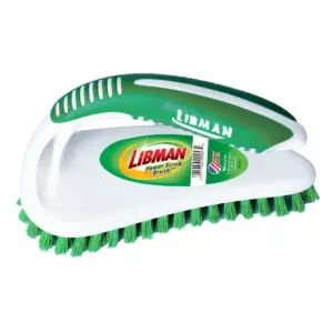 Libman Scrub Brush Iron Handle Green White Polypropylene Width 2.5 Inch