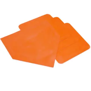 Champion Sports Throwdown Base Set: 4 Baseball and Softball Rubber Throw Down Bases | Training and Practice Equipment | Orange | 1 x 17 x 17 | Single | 2