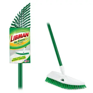 Libman No Knees Floor Scrub Green Steel Handle (Premium Edition)