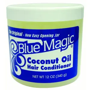 Blue Magic Coconut Oil Conditioner | 12 Ounce. | Dry Hair Type | Repair Split Ends | Moisturizing | Jar | Single