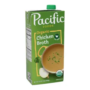 Pacific Foods Organic Free Range Chicken Broth | 32 Ounce Carton | Single