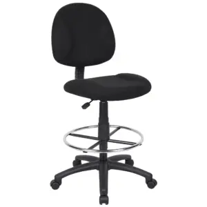 Ergonomic Works Drafting Chair Without Arms Inch Black