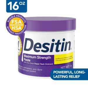 Desitin Maximum Strength Diaper Rash Cream with Zinc Oxide | 16 Ounce