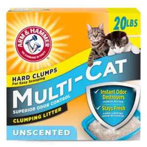 ARM and HAMMER Multi-Cat Clumping Litter Unscented | 20 lb | 1 | 20.0 lbs