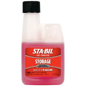 STA-BIL Storage Fuel Stabilizer | Guaranteed To Keep Fuel Fresh Fuel Up To Two Years | Effective Inch All Gasoline Including All Ethanol Blended Fuels | For Quick | Easy Starts | 4 fl. Ounce. 22205 | Red | 4 Ounce
