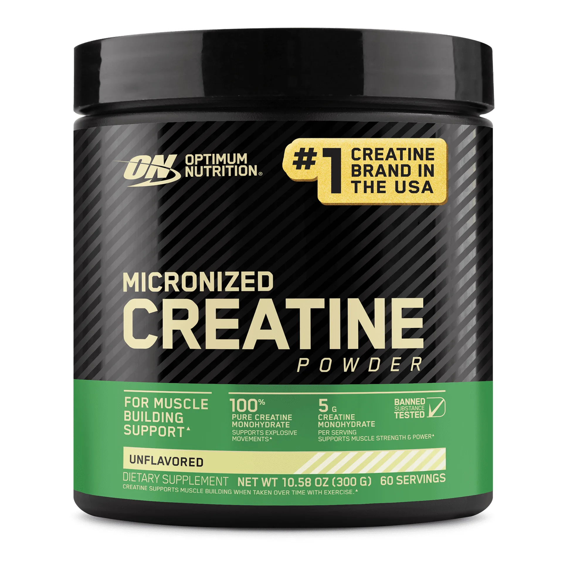 Optimum Nutrition Micronized Creatine Powder | Unflavored | 100 servings