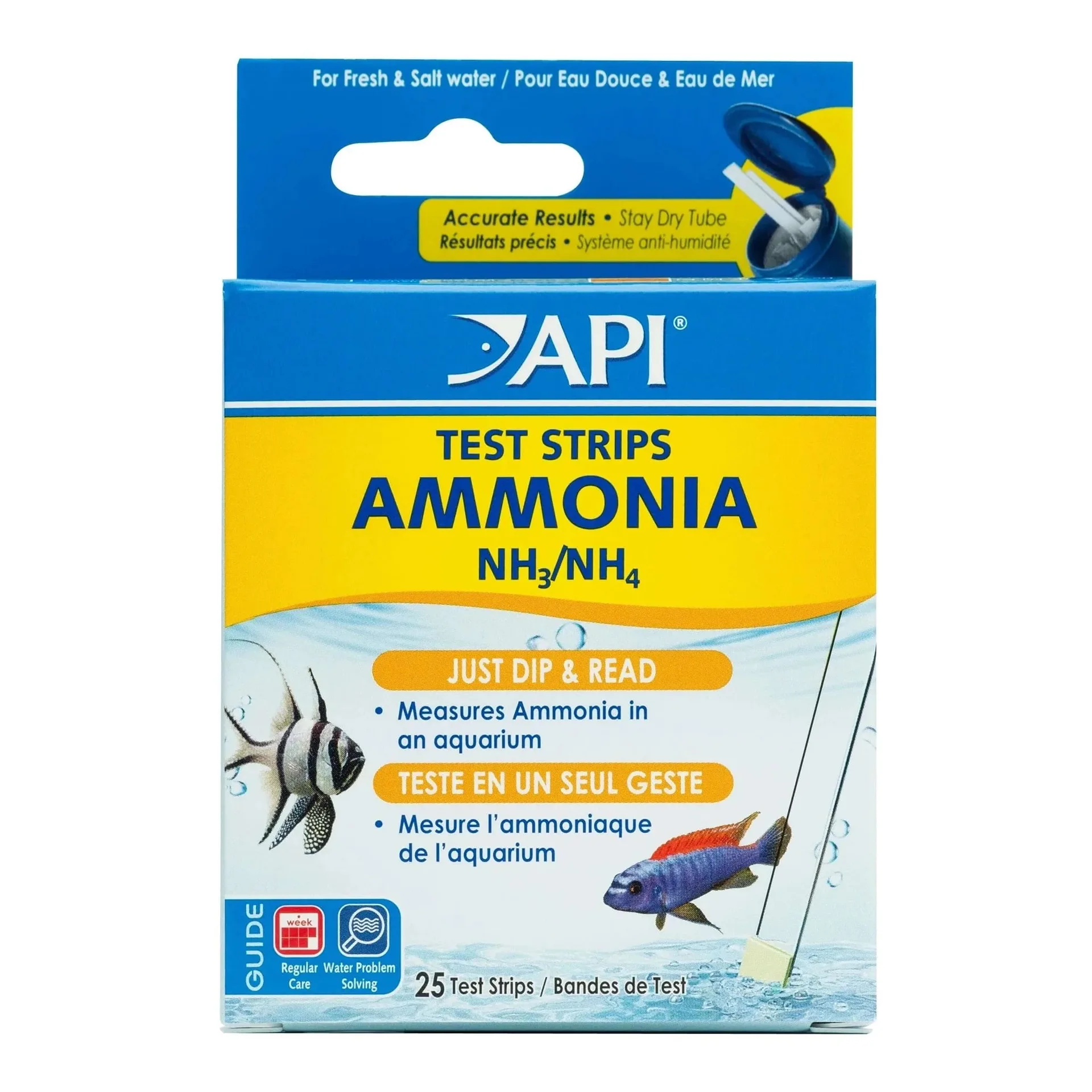 API Ammonia Aquarium Test Strips (25ct) | 25 ct