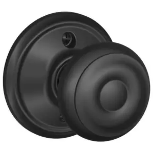 Plymouth Knob Non-Turning Lock | Matte Black (F170 PLY 622)