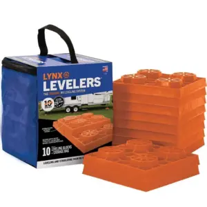 Tri-Lynx Lynx Levelers RV Leveling Blocks with Carry Bag | 10 Pack | Plastic