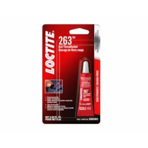 Loctite 263 Red Threadlocker Adhesive Multi Purpose Automotive 1 Pack (Premium Edition)