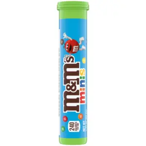 M&M's Minis Milk Chocolate Candy | 1.77 Ounce Mega Tube (Packaging May Vary) | Single