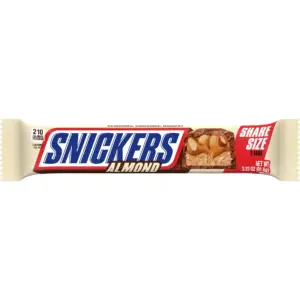 Snickers Almond Candy Milk Chocolate Bar | Share Size | 3.23 Ounce