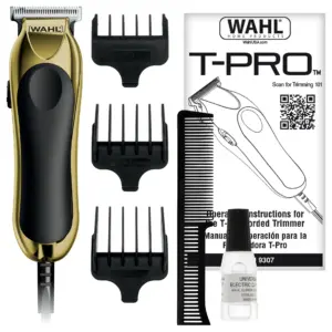 Wahl Clipper T-Pro Corded Trimmer | Trim | Detail | Fade | Outline & Shave for Men