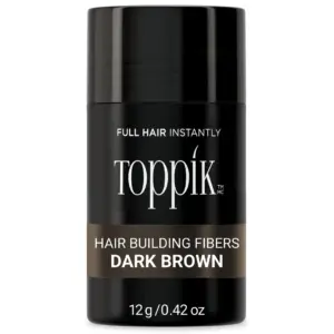Toppik Hair Building Fibers | White | 12g | Fill Inch Fine or Thinning Hair | Instantly Thicker | Fuller Looking Hair | 9 Shades for Men and Women | 1 | 12 | 12 g
