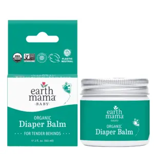 Earth Mama Organic Diaper Balm | Diaper Cream for Newborns | Infants | and Toddlers | 2 fl Ounce. | Single