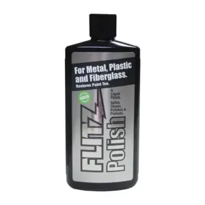 Flitz Liquid Metal Polish | for Chrome | Aluminum | Brass | Fiberglass & Paint – 7.6 Ounce | 1