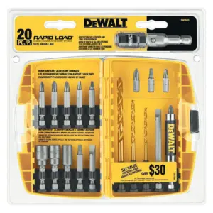DEWALT Screwdriver Bit Set | Rapid Load | Tin | 20-Piece (DW2503)
