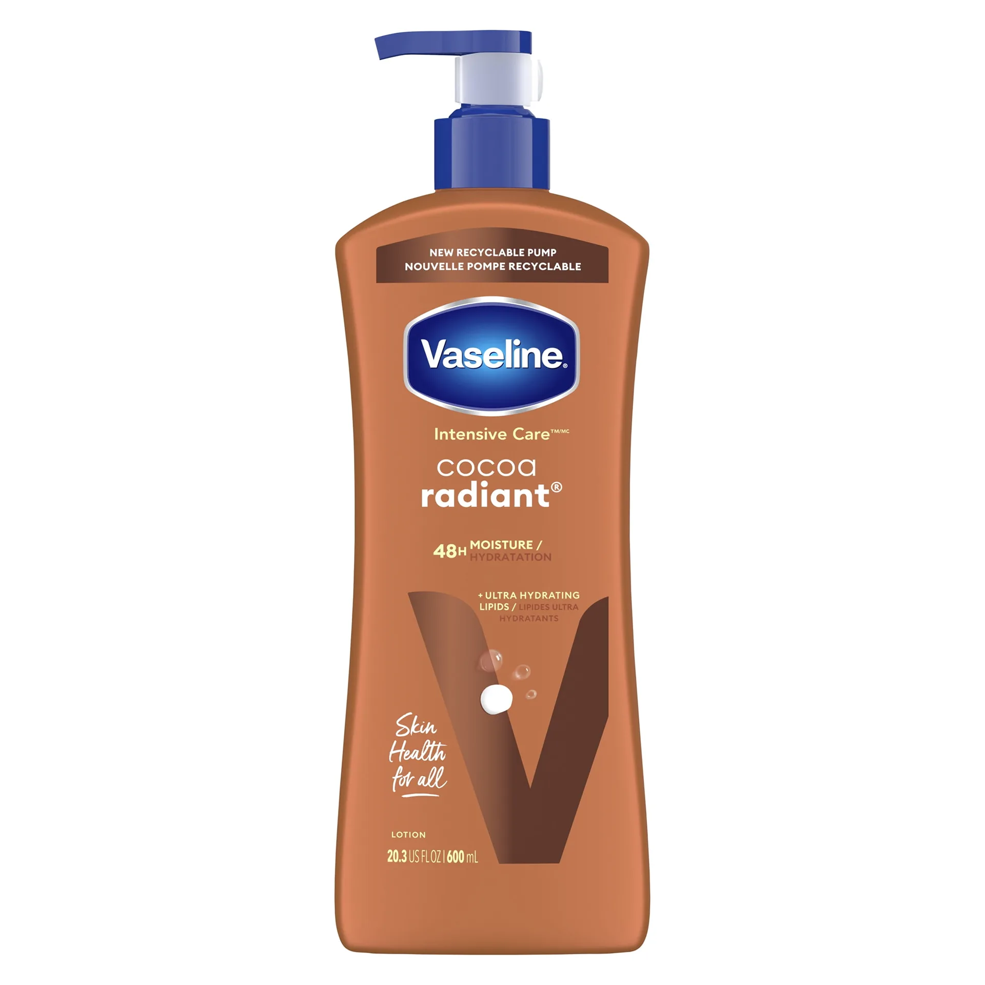Vaseline Cocoa Radiant Body Lotion with 48H Moisture | 20.3 Ounce