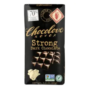 Chocolove Strong Dark Chocolate | 3.2 Ounce