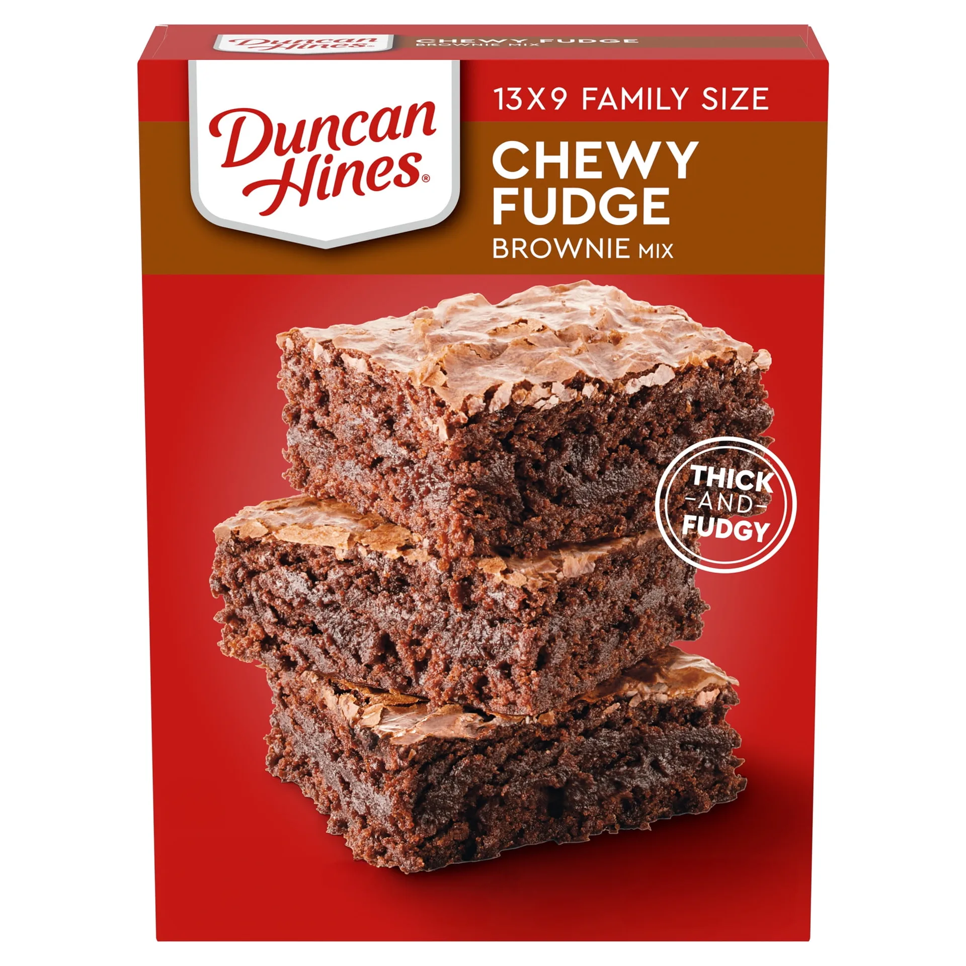 Duncan Hines Chewy Fudge Brownie Mix | 18.3 Ounce. | Single