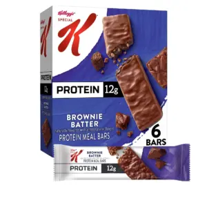Special K Bar Brownie Batter Chewy Protein Meal Bars | 12g Protein Snacks | 9.5 Ounce | 6 Count | Single
