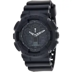 Casio Men's G-Shock Black Dial Watch | GA100-1A1