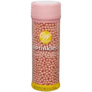Wilton Sugar Pearl Sprinkles | Pastel Pink | 5 Ounce