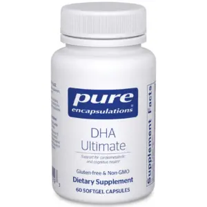 Pure Encapsulations DHA Ultimate | Eco-Friendly Supercritical CO2 Extracted DHA Fish Oil Concentrate | 60 Softgel counts