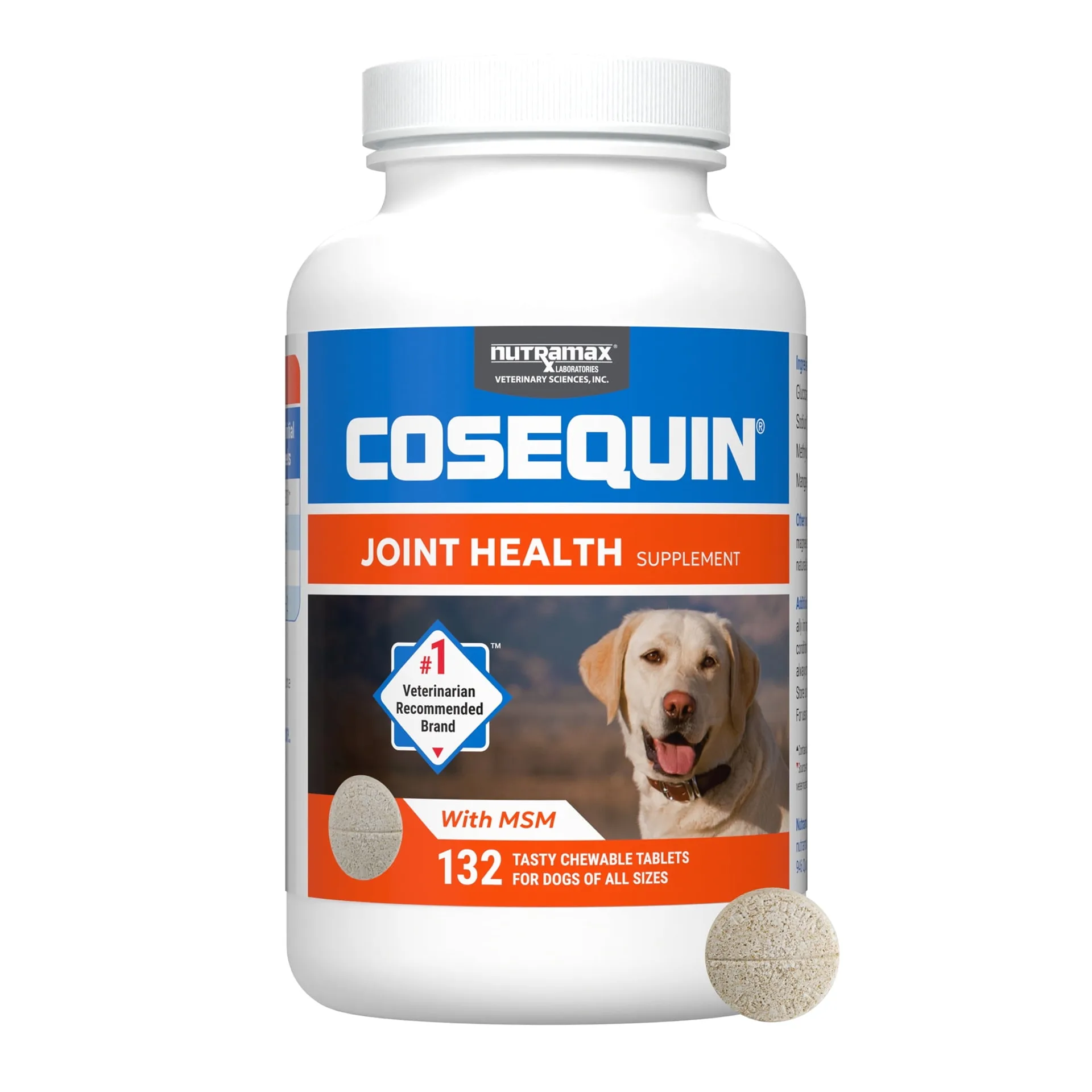 Nutramax Cosequin for Dogs Joint Health Supplement | Contains Glucosamine for Dogs | Plus Chondroitin | MSM & HA | Supports Healthy Joints | Chewable Tablets | 150 Count