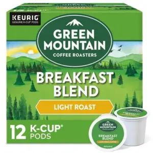 Green Mountain Coffee Roasters Breakfast Blend Decaf Keurig Single-Serve K-Cup pods | Light Roast Coffee | 72 Count