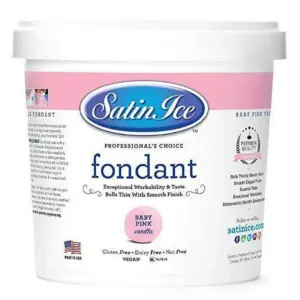 Satin Ice Baby Pink Fondant | Vanilla | 5 Pounds | 5 pound | 5 lbs