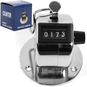 Stalwart Tally Counter Clicker | Handheld or Base Mounted