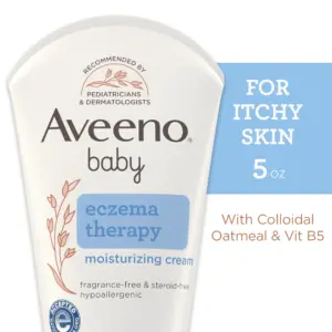 Aveeno Baby Eczema Therapy Moisturizing Cream Body Lotion with Oatmeal | 5 Ounce