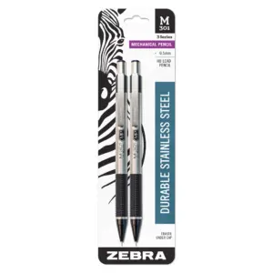 Zebra 54012 Stainless Steel Mechanical Pencil | 0.5Mm Point Size | Standard Hb