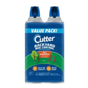 Cutter Backyard Bug Control Outdoor Fogger | Twin Pack | 16 Ounce Aerosol Cans | 2 Count | Multicolor | 100cm | 39.37 (2-3 years)