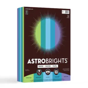 Astrobrights Color Paper | 8.5 x 11 | 24 lb. | Cool Assortment | 500 Sheets