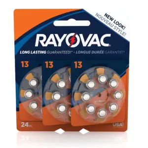 Rayovac Size 13 Hearing Aid Batteries | 24-Pack L13ZA-24ZMB