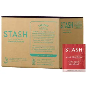 Stash Tea Decaf Chai Spice Black Tea | 100 Count Box of Tea Bags Inch Foil (packaging may vary) NEW