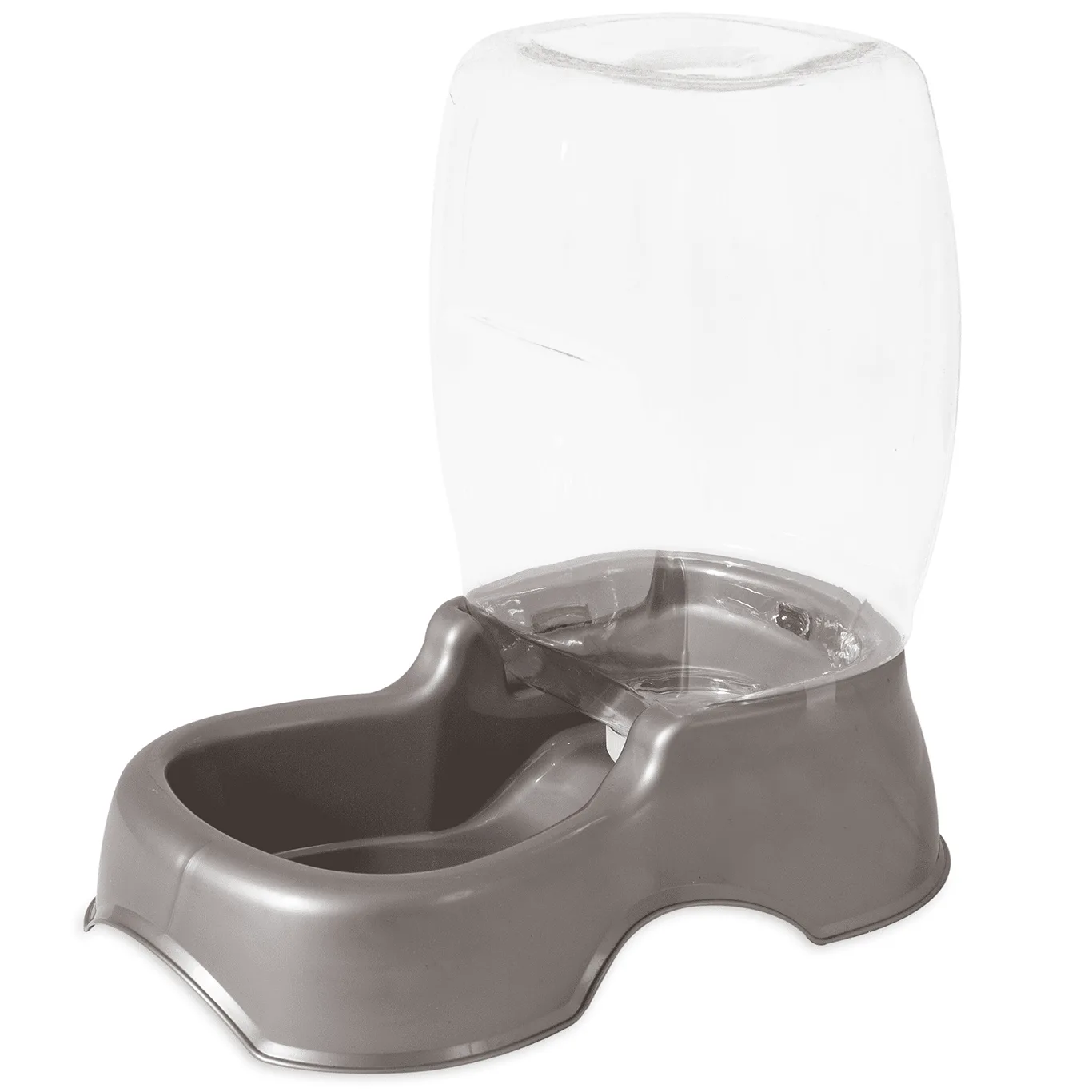 Petmate Pet Cafe Gravity Pet Waterer Water Bowl Station for Dogs & Cats | 1.5 Gallon | Pearl Tan | Regular