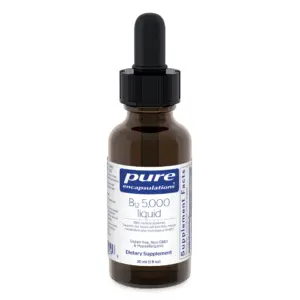 Pure Encapsulations B12 5,000 Liquid | Vitamin B12 Methylcobalamin Supplement to Support Energy | Nerve Health | Cognitive Function and Blood Cells* | Liquid Drops | 1 Fl Ounce