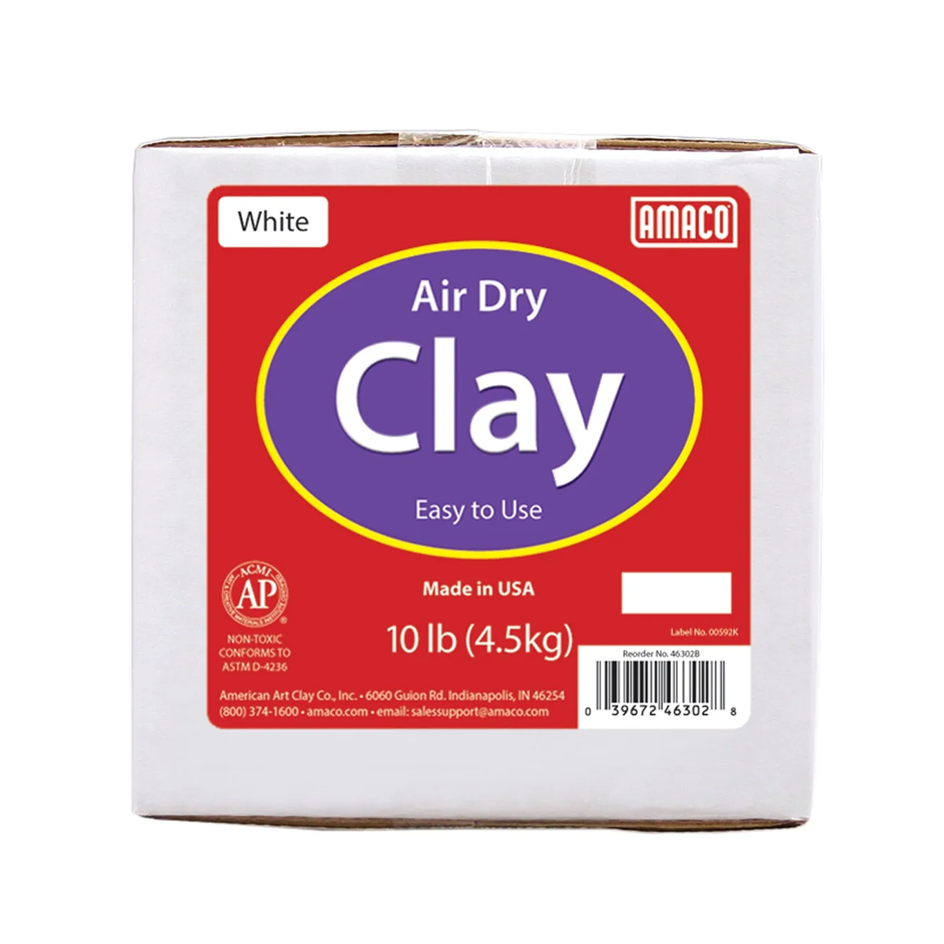 Amaco Air Dry Modeling Clay | 10 Lbs. | Gray